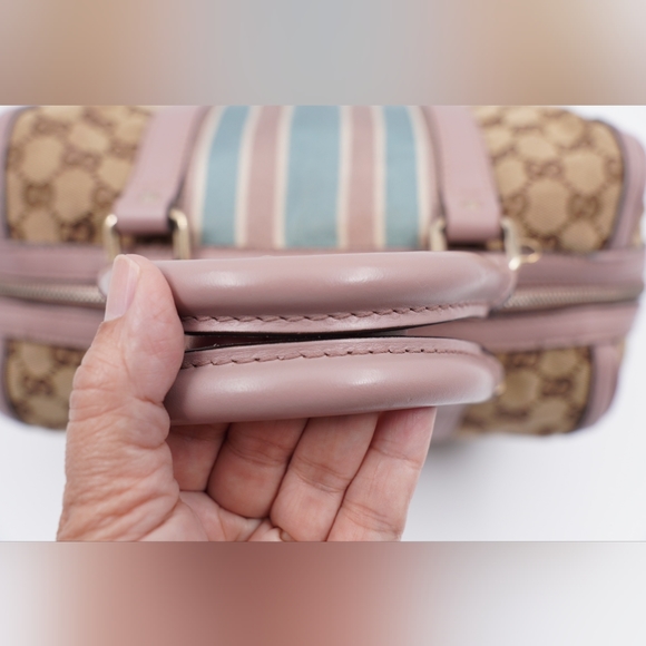 Vintage Web Gucci GG Canvas Monogram Sherry line Boston Bag - Picture 15 of 16